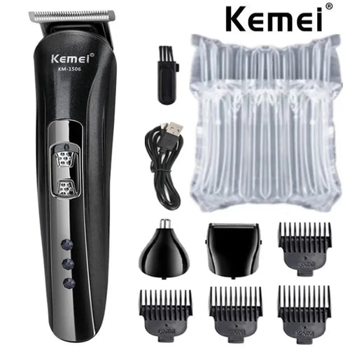 Kemei KM-1506 3 in 1 Electric Shaver USB Charging Hair trimmer