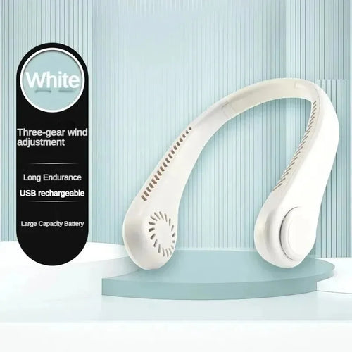 2025 Long endur New Mini Neck Mounted Fan Portable Bladeless Neck
