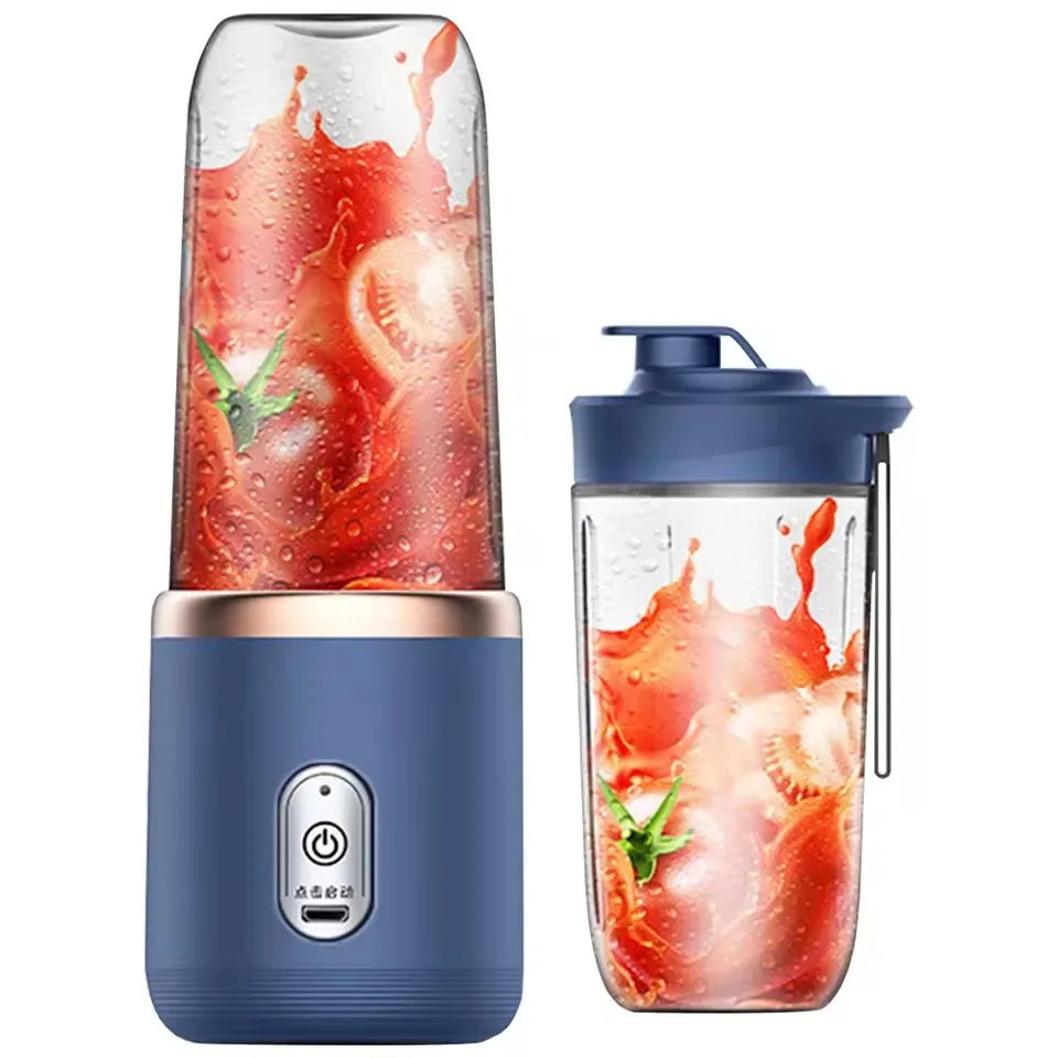 1pc Portable Small Electric Juicer Stainless Steel Blade Cup Juicer