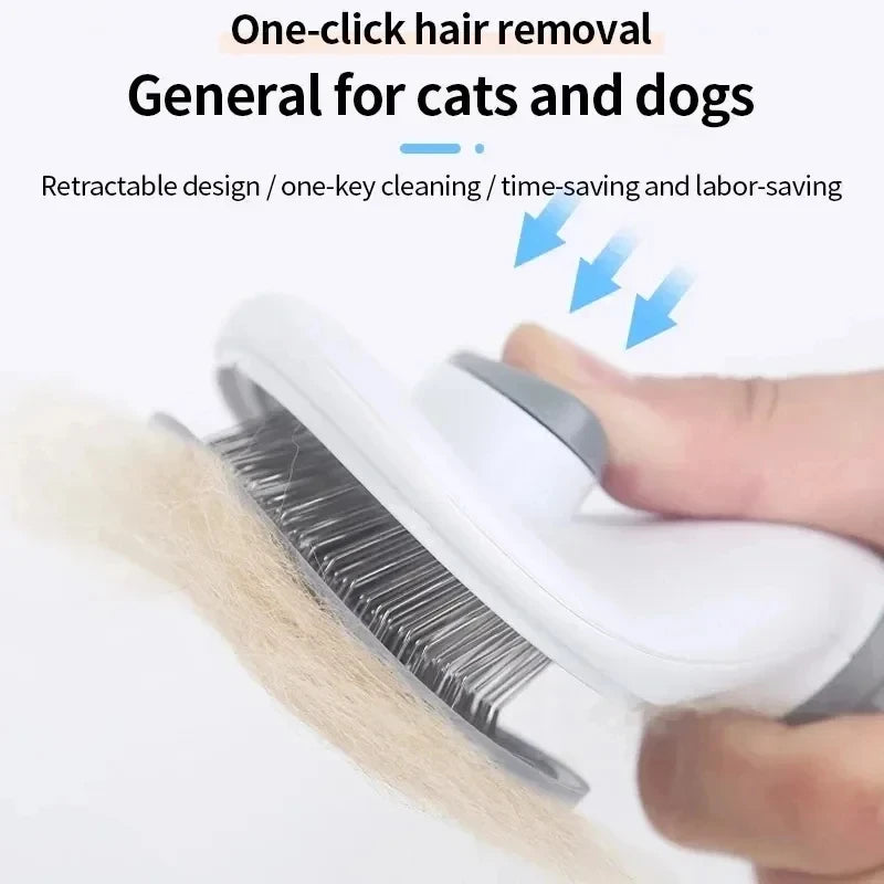 Pet Dog Brush Cat Comb Self Cleaning Pet Hair Remover Brush For Dogs