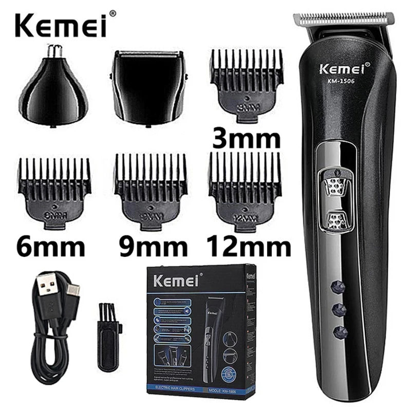 Kemei KM-1506 3 in 1 Electric Shaver USB Charging Hair trimmer