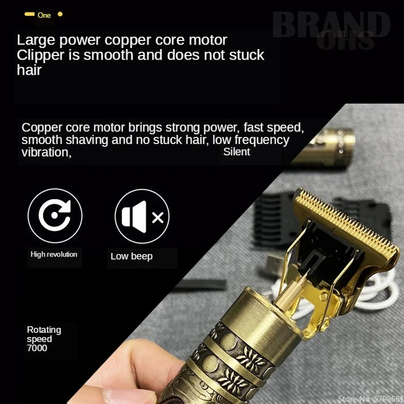 Tondeuse Dragon Vintage T9 Cordless Professional Hair Clippers